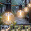 Luces LED G40 Navidad 100ft 52 Bombillas Blanca Calida