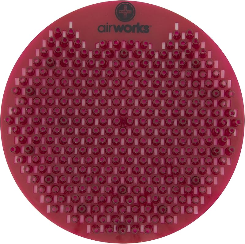 Pantalla orinal sin salpicaduras 8x6" borgoña set 10