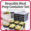 Set 50 Recipientes 10 Tazas Condimento Sin BPA Negro