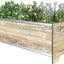Cama jardín elevada 36x12x14pulg resistente drenaje