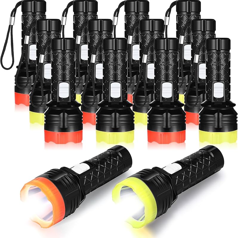48 Linternas LED Mini con Cordón Color Surtido
