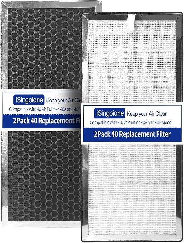 40 Filtros HEPA H13 Purificador Aire con Carbón