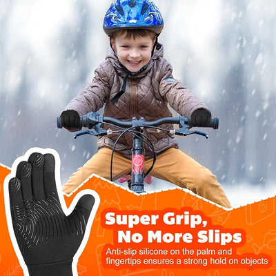 Guantes invierno niño niña agarre térmico bicicleta