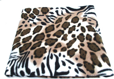 Polaina cuello polar estampado guepardo mujer unisex