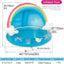 Piscina bebé chorro toldo arco iris 40pulg 1-3 años