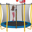 Trampolín 66pulg para niños con aro baloncesto y red