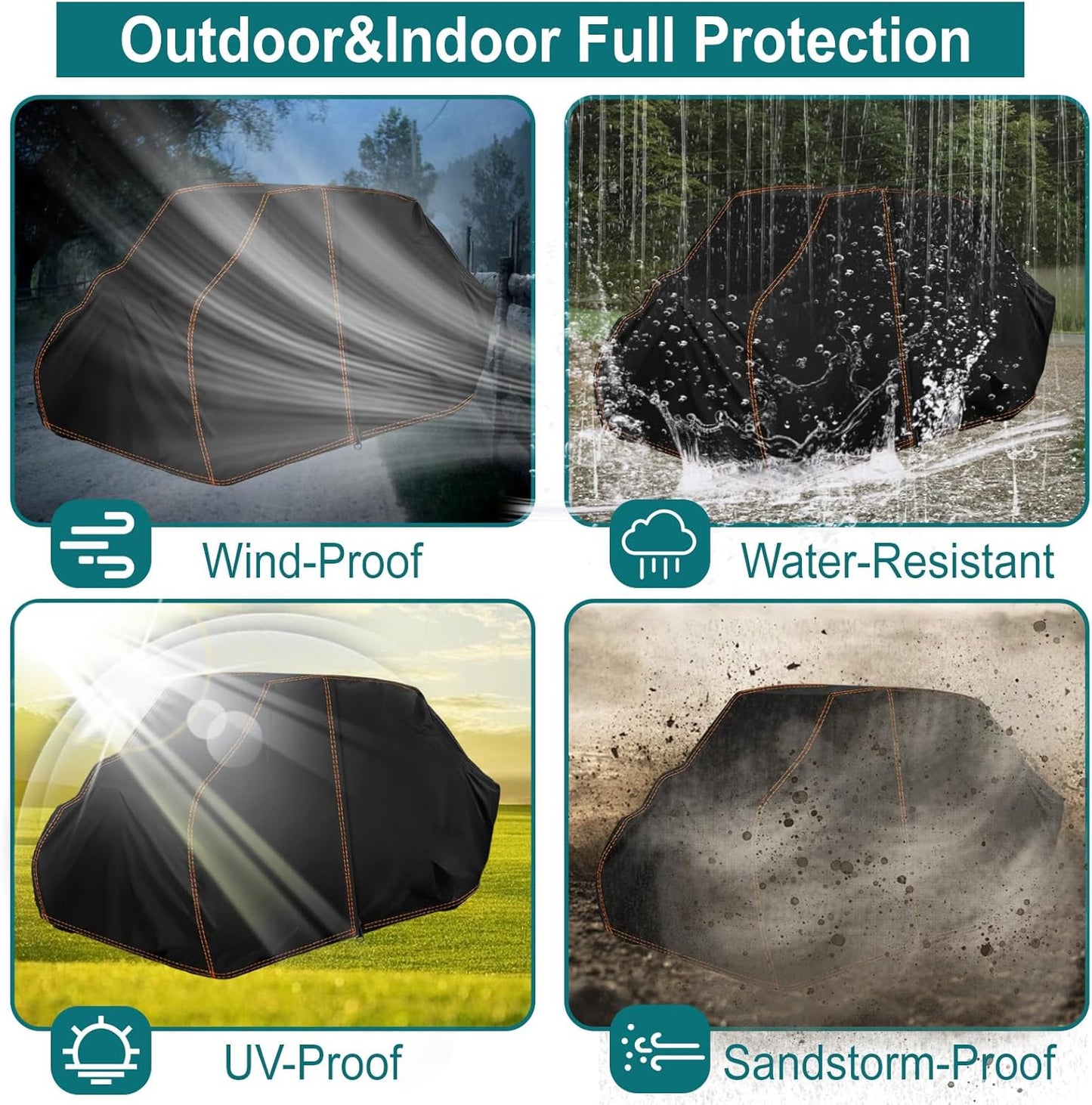 Funda UTV 4-6 Plazas Impermeable con Cremallera Polaris