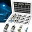 24 Pzas Luces LED Interiores Coche Kit Bombillas Brillantes