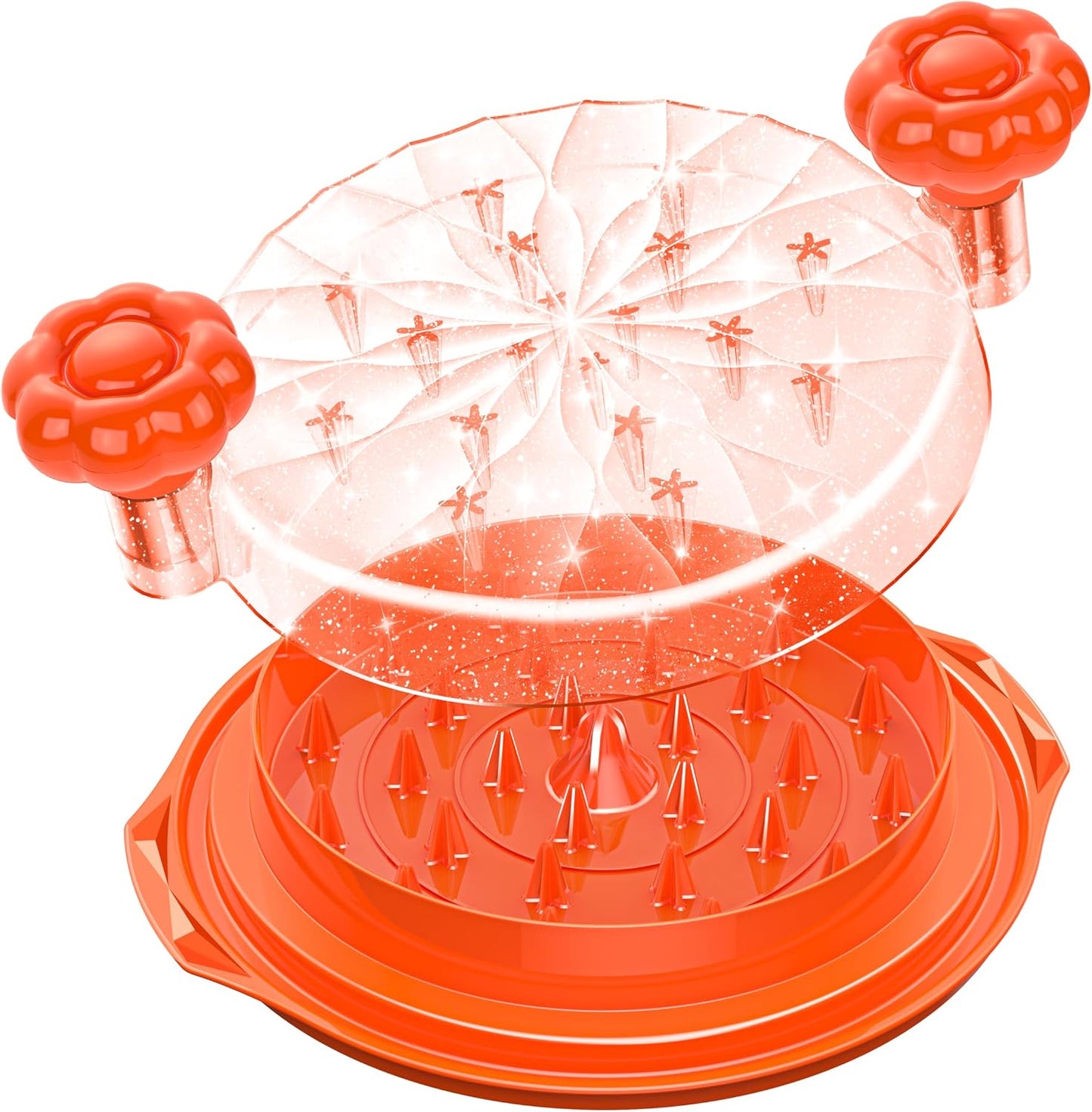 Trituradora pollo 10pulg antiderrap ergonómica naranja