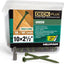 Tornillos madera #10x2-1/2 y #8x2 verde 10lb