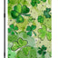 Bandera San Patricio 12x18pulg Arpillera Doble Cara Trébol Verde