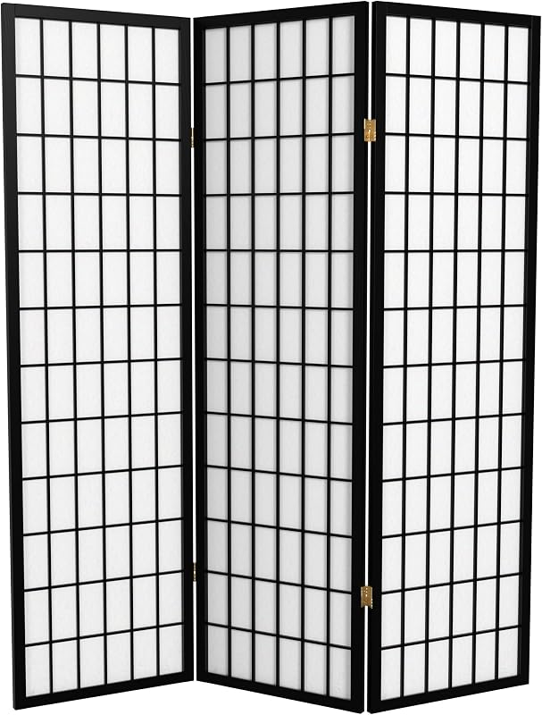Pantalla Shoji 5ft negro 3 paneles