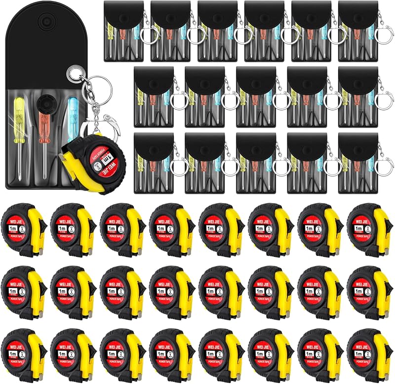 Set 40 llaveros cinta métrica regalo papá adultos