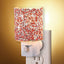 Luz nocturna LED enchufable cristal con interruptor 360 grados rosa