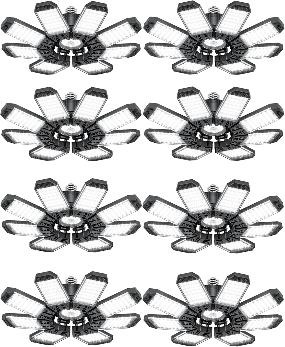 8 Luces LED Garaje E26/E27 6500K