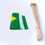 Banderas mano brasileñas 5x8pulg pack 12