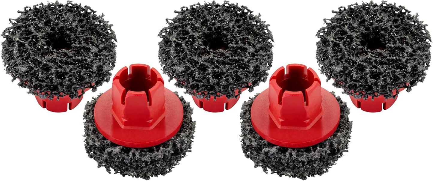 Set 5 almohadillas limpieza cubo rueda comp 51798
