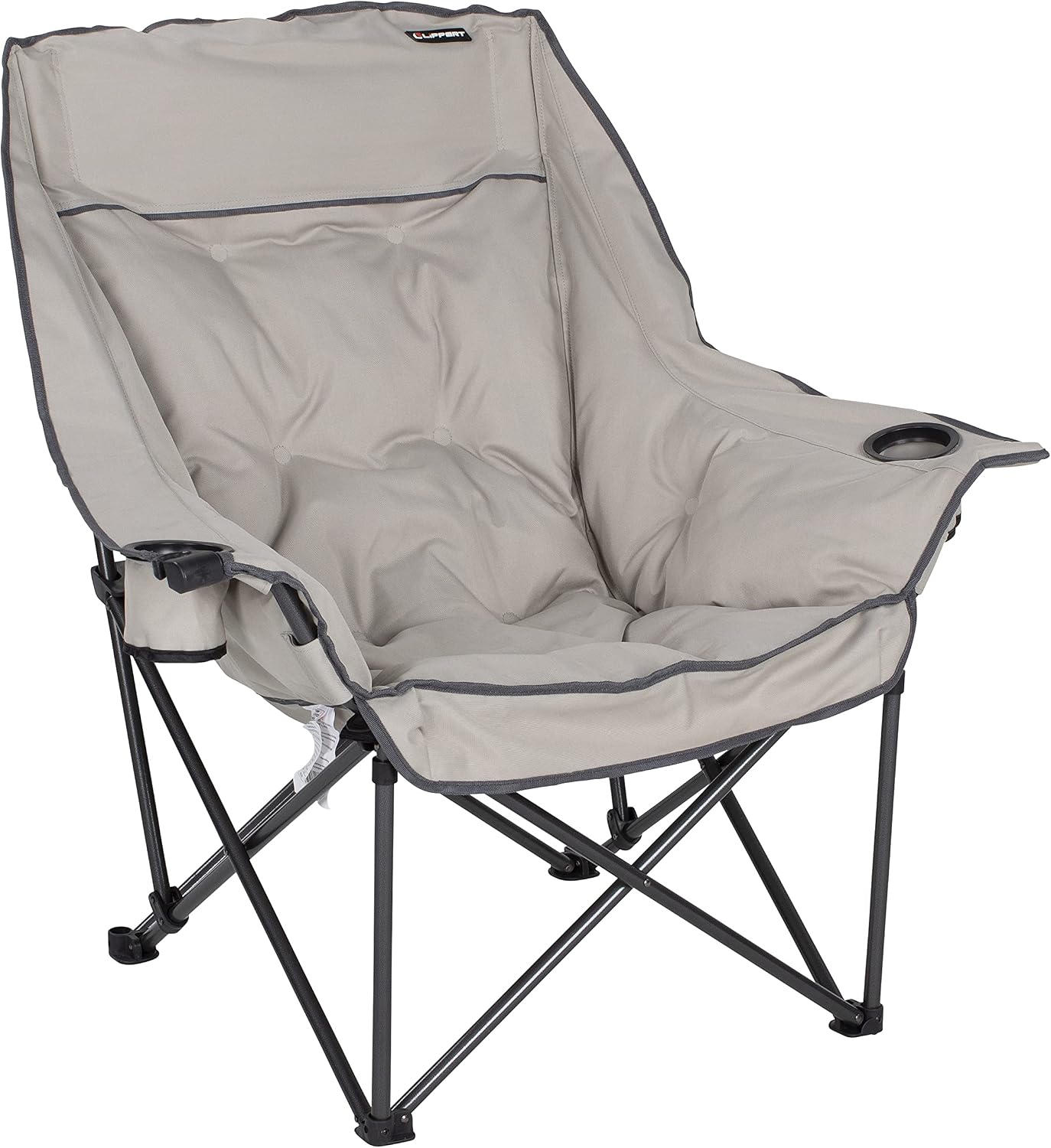 Silla acolchada campamento 400lb portavasos dobles