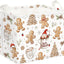 Cesta lavandería navidad bebé copo nieve plegable organizador ropa