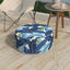 Otomana inflable patio taburete 21x9pulg asa color azul
