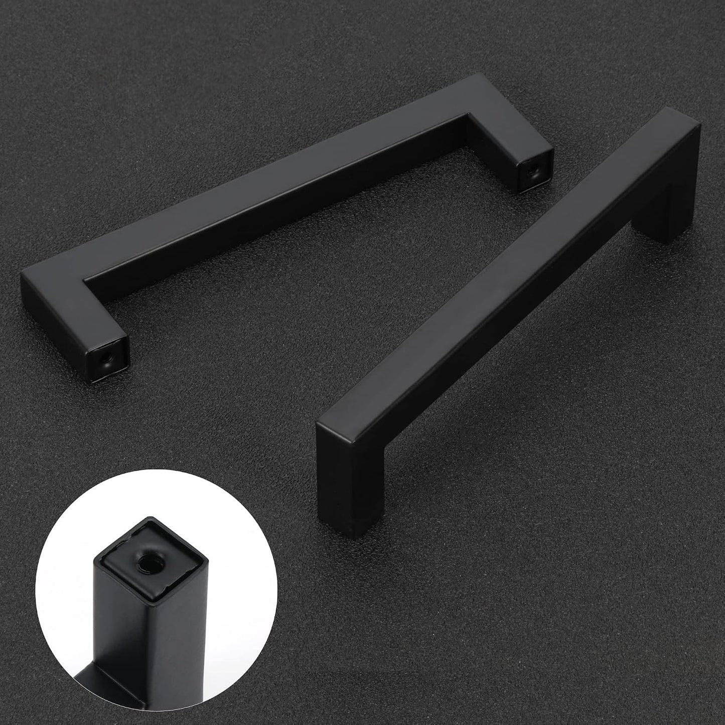 20 Tiradores Acero Inox 13" Negro Mate