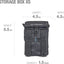 Caja almacenamiento accesorios XS 4.5x4.5x5.5