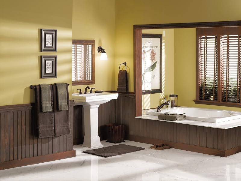 Kit moldura grifo bañera romana bronce aceitado con ducha