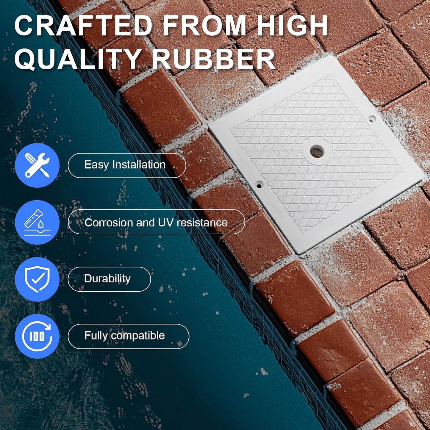 2 Pzas Placas Skimmer Piscina 10" Comp Hayward SPX1082E
