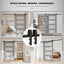 Kit herrajes puerta corrediza granero 8ft riel resistente