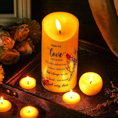 Velas LED conmemorativas Cardenal para oraciones