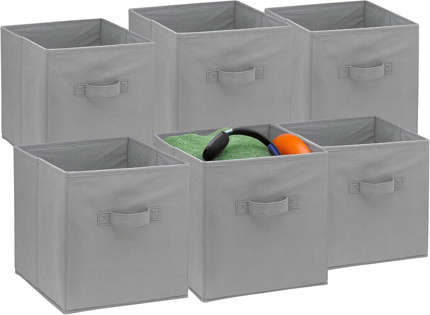 Cubos plegables tela organiz. grandes para ropa y juguetes