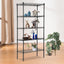 Estante despensa 5 niveles metal ajustable NSF negro
