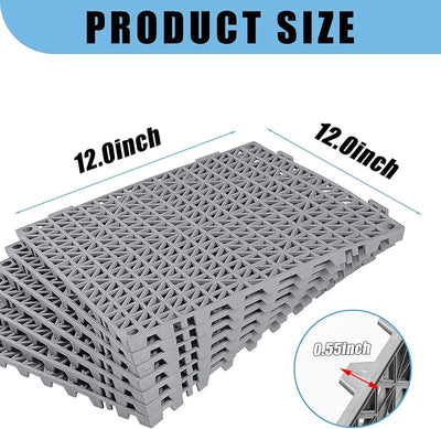 Alfombrillas antiderrap PVC suave para piscina 12x12