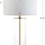 Lámpara mesa vidrio dorado 29.25pulg LED sala dormitorio