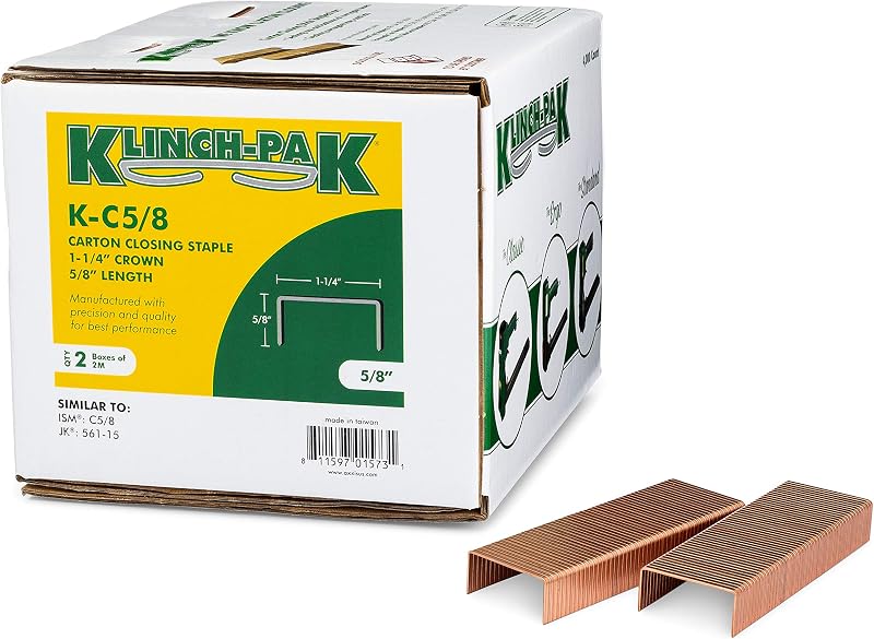 Grapas C-5/8 1-1/4" 4000 por caja para madera y chapa