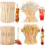 400 Palillos Cóctel Bola Dorada Bambú 4.7pulg Decoración