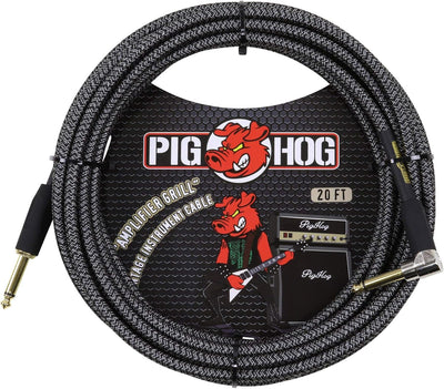 Cable ángulo recto 1/4 20ft para guitarra