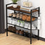 Zapatero metal ajustable 4 niveles baño dormitorio cocina