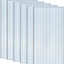 6 Paneles Policarbonato Doble Capa Invernadero 4x2ft