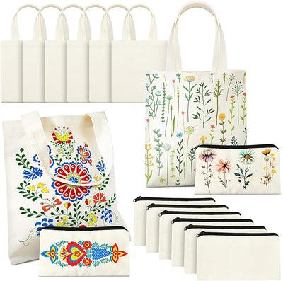 24 Bolsas Blancas Mini para Sublimación y Pintura 8.5x8