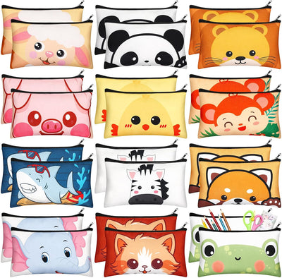 Estuche lápices dibujos animados gato panda 24uds