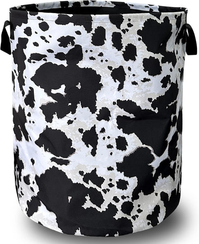 Cesta lavandería estampado vacas plegable 18.9x16.5"