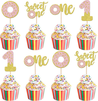24 Pzas Dona para Cupcakes con Purpurina Sweet One