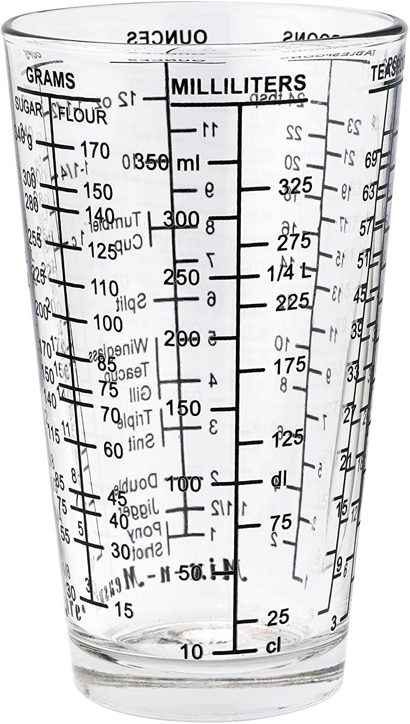 Taza medidora vidrio 1 1/2 taza
