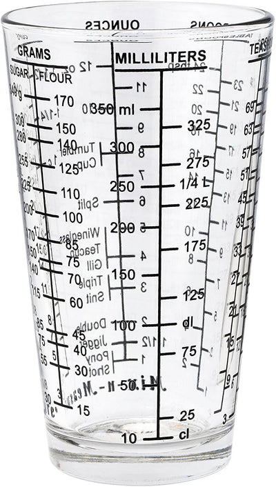 Taza medidora vidrio 1 1/2 taza