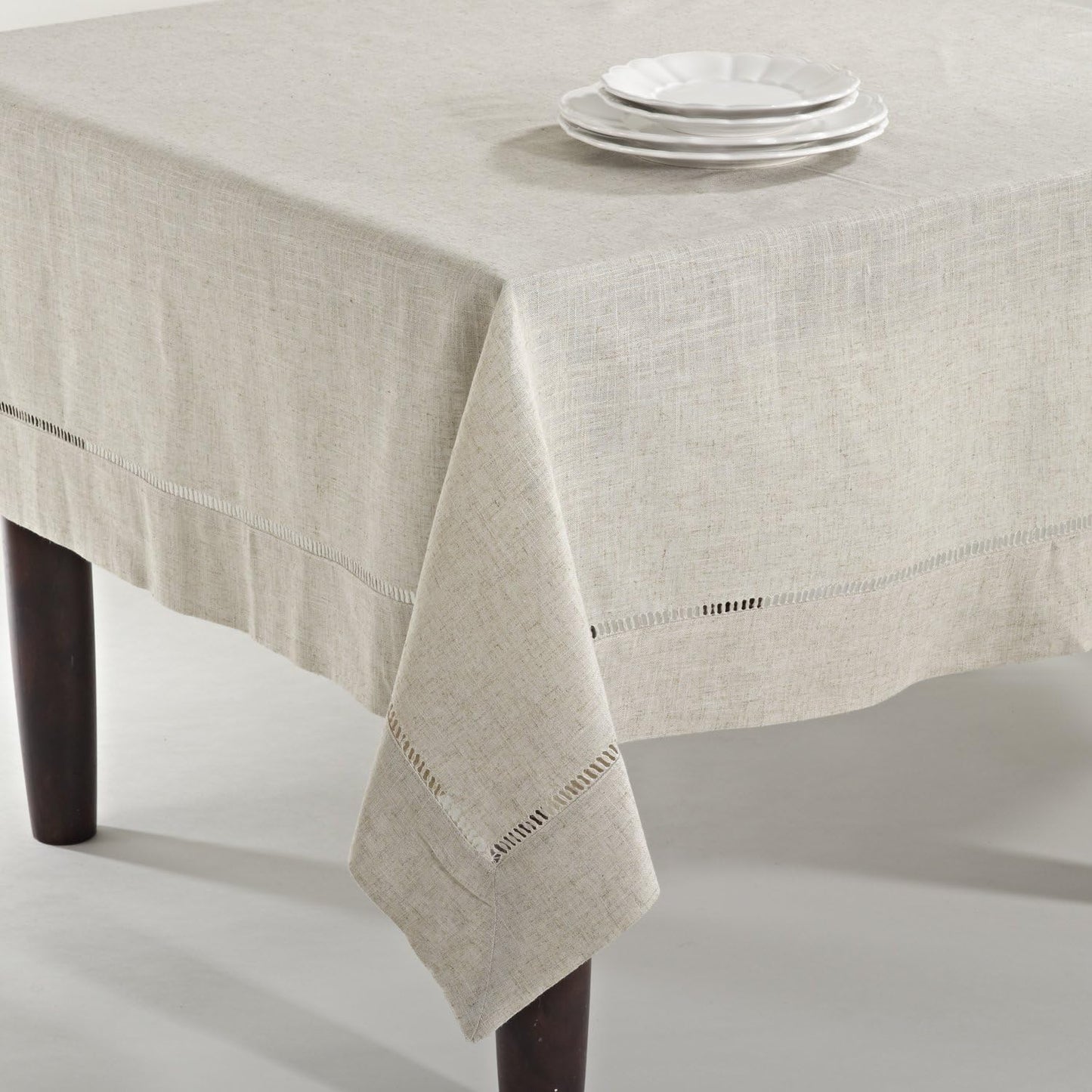 Mantel poliéster lino borde vainica 65x84pulg