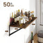 Set 2 estantes flotantes 24x8" soportes