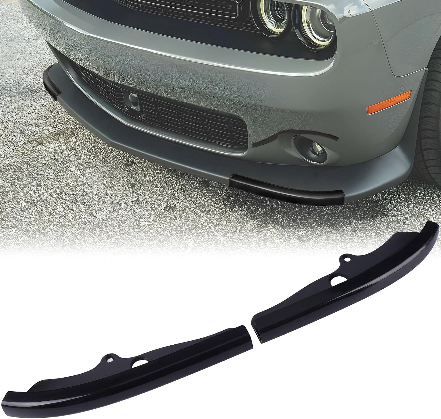 Divisor labio parachoques Dodge Challenger 2015-23 2 Pzas