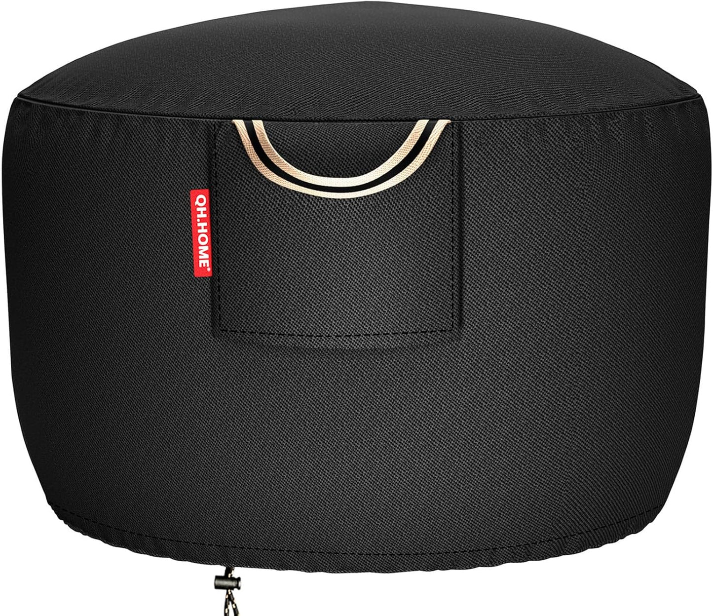 Cubierta hoguera redonda 33-36pulg tela 900D negro