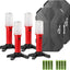 Set 4 luces LED estroboscópicas seguridad con base magnética